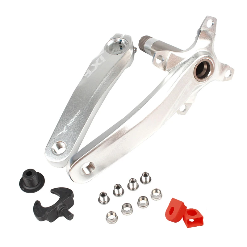 Sliver-Crank JIANKUN IXF шатун MTB 104BCD 170 мм горный велосипед шатун для дорожного велосипеда цикл кривошипный набор сплав винт Нижний Кронштейн Chainring BB - Цвет: Sliver-Crank