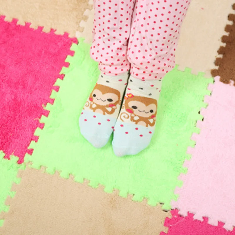 Напольный коврик из замши мозаичный ковер для спальни гостиной полный детей