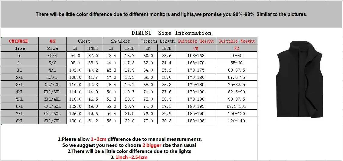 

DIMUSI Mens Vests Casual Winter Fleece Warm Waistcoats Fashion Thermal Vests Sleeveless Jackets Windbreaker Vests Clothing 8XL