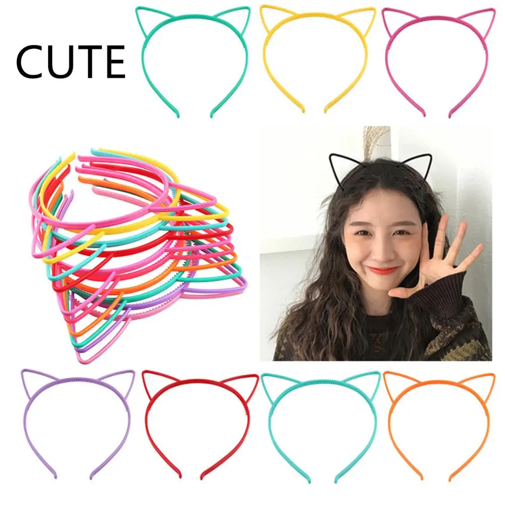 Детский обруч для волос с кошачьими ушками модные вечерние обручи на день