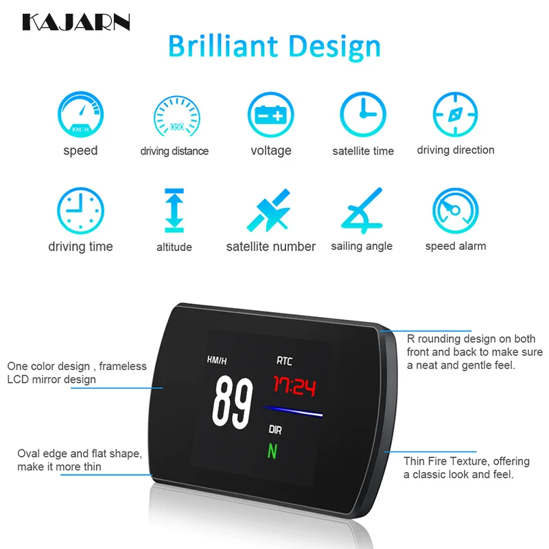 HUD проектор проекция на лобовое стекло спидометр автомобиля бортовой компьютер