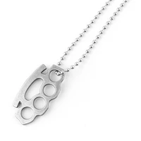 creative mini knuckle dusters necklace high imitation reduced version punch necklace