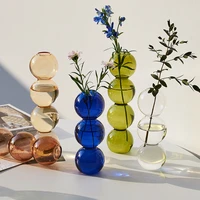 ins crystal ball bubble glass vase flower arrangement hydroponics living room decor modern home decor transparent lovely