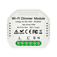 dimmer module 1 gang diy mini led wifi dimmer module tuya remote control 1 way smart light dimmable switch