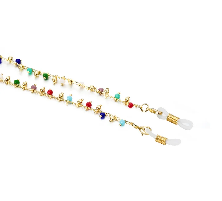 Цепочка для очков девочек модные цепочки силиконовые очки ремешок