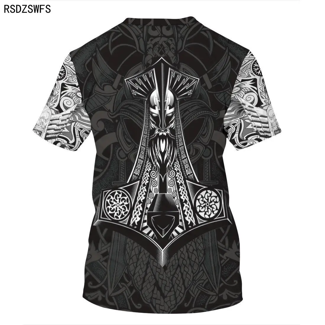 Новинка 2021 футболка в скандинавском стиле с татуировкой викингов для женщин и