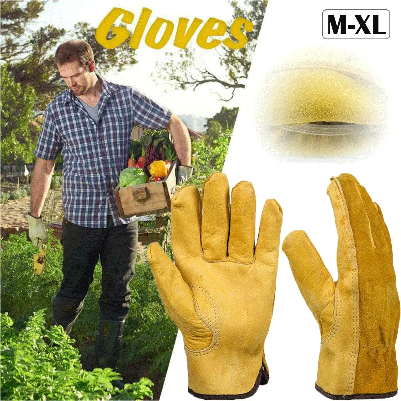 Кожаные рабочие перчатки для вождения унисекс водителя/грузовика/автомобиля