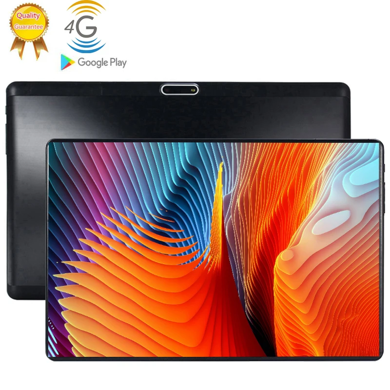 Бесплатная доставка супер 2.5D закаленное стекло 10 дюймов 4G LTE Android 9 0 четыре ядра 6 ГБ ОЗУ 128 Гб ПЗУ Wifi ips