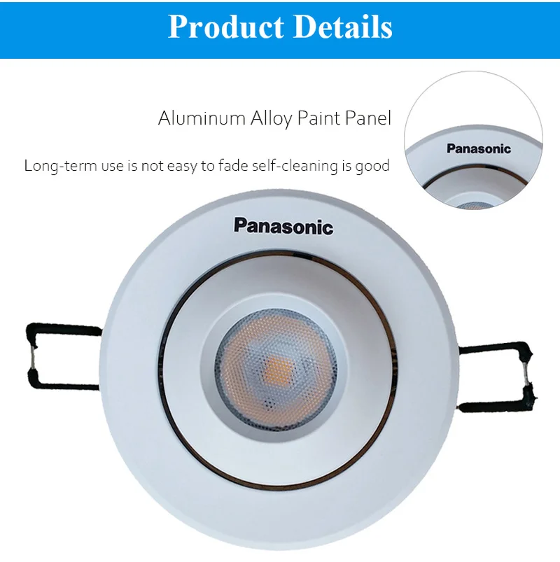 Panasonic СВЕТОДИОДНЫЕ Светильники 5 Вт круглый встраиваемый светильник 220V 230V 240V