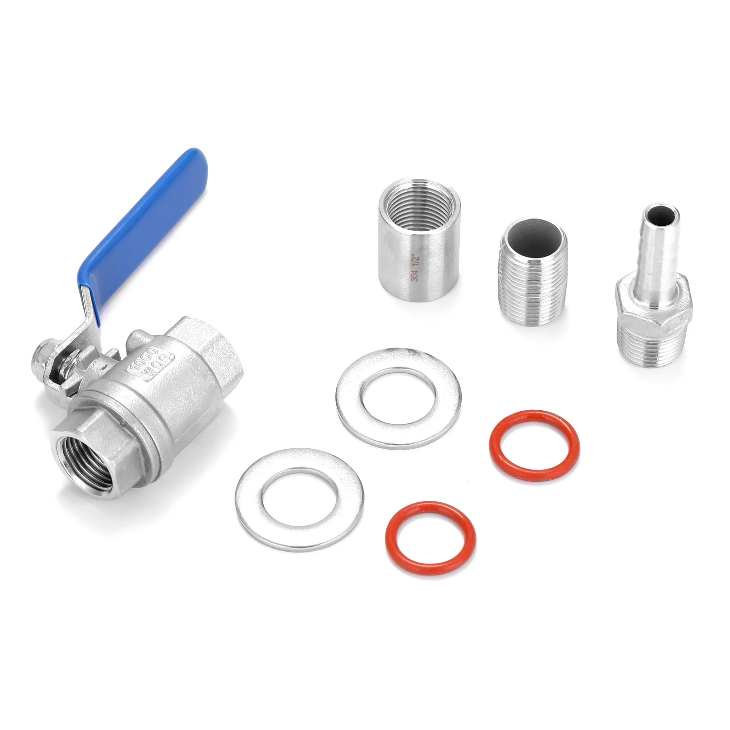 304 шаровой клапан из нержавеющей стали 1/2 дюйма компактный зазубренный для