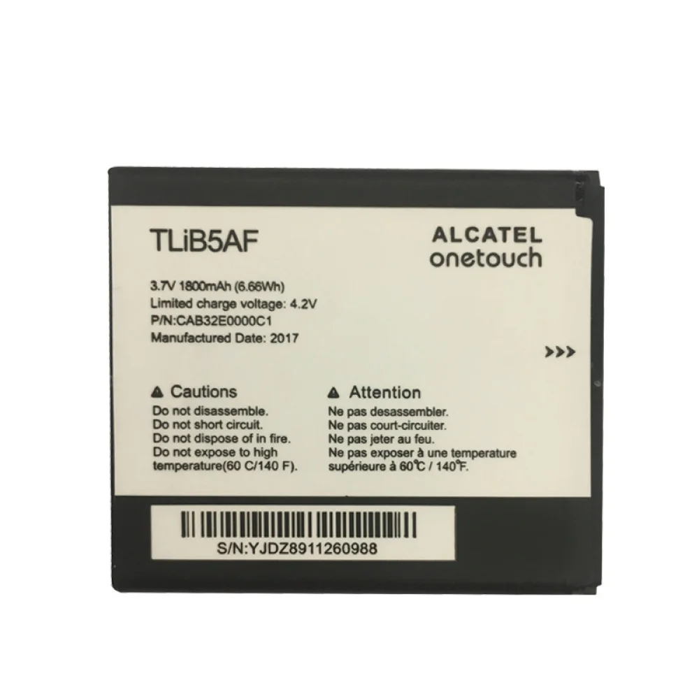 Аккумулятор TLiB5AF для Alcatel One Touch pop C5 5036D 997 5035x MTC 975 3 7 В 1800 мАч|Аккумуляторы мобильных
