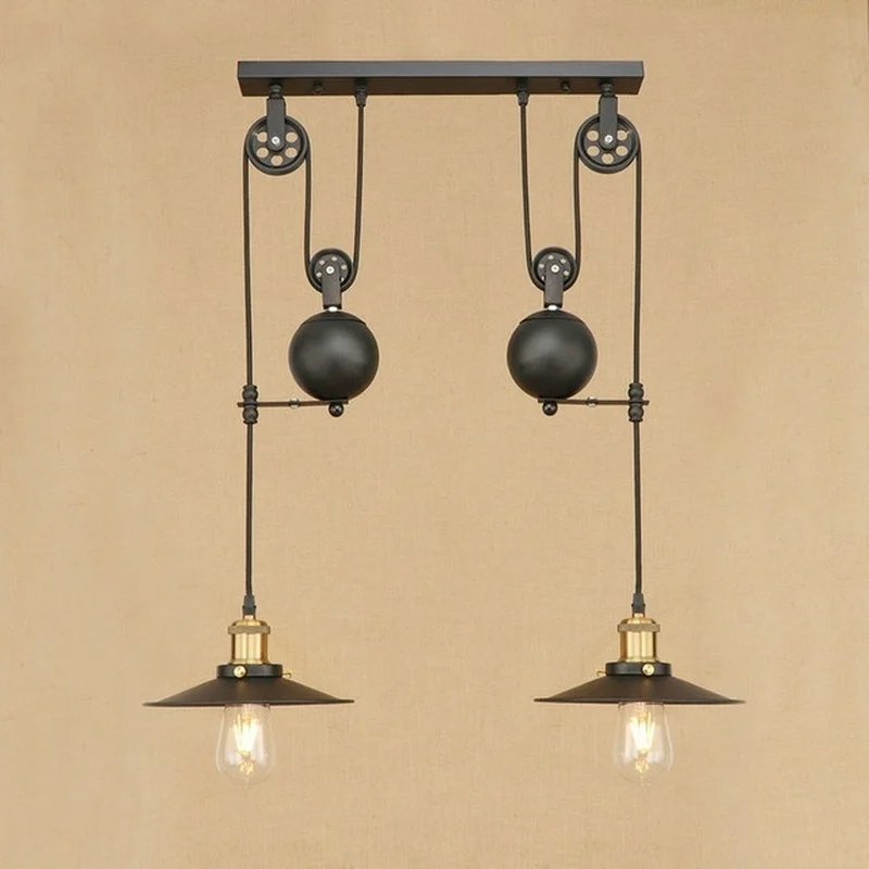 Винтажный железный подвесной светильник в стиле лофт промышленный американский