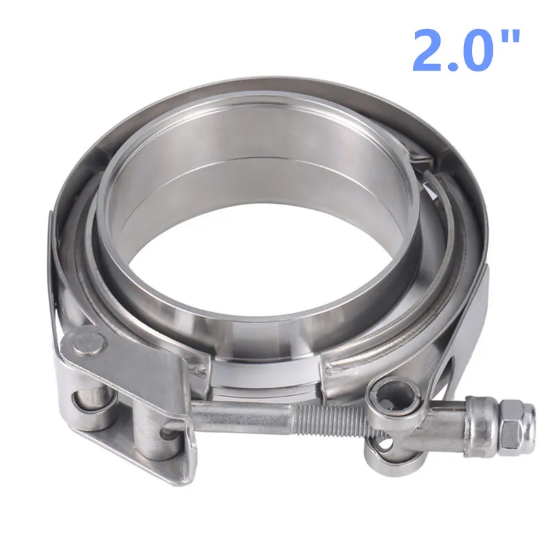 

V band Clamp 2 inch Male/Female V-Band Clamp Flange Kit V-band Turbo Exhaust Pipes Car Accessories Free Shipping