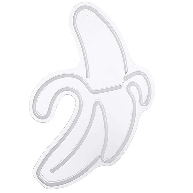 Неоновые вывески в форме банана светодиодный неоновый свет художественные