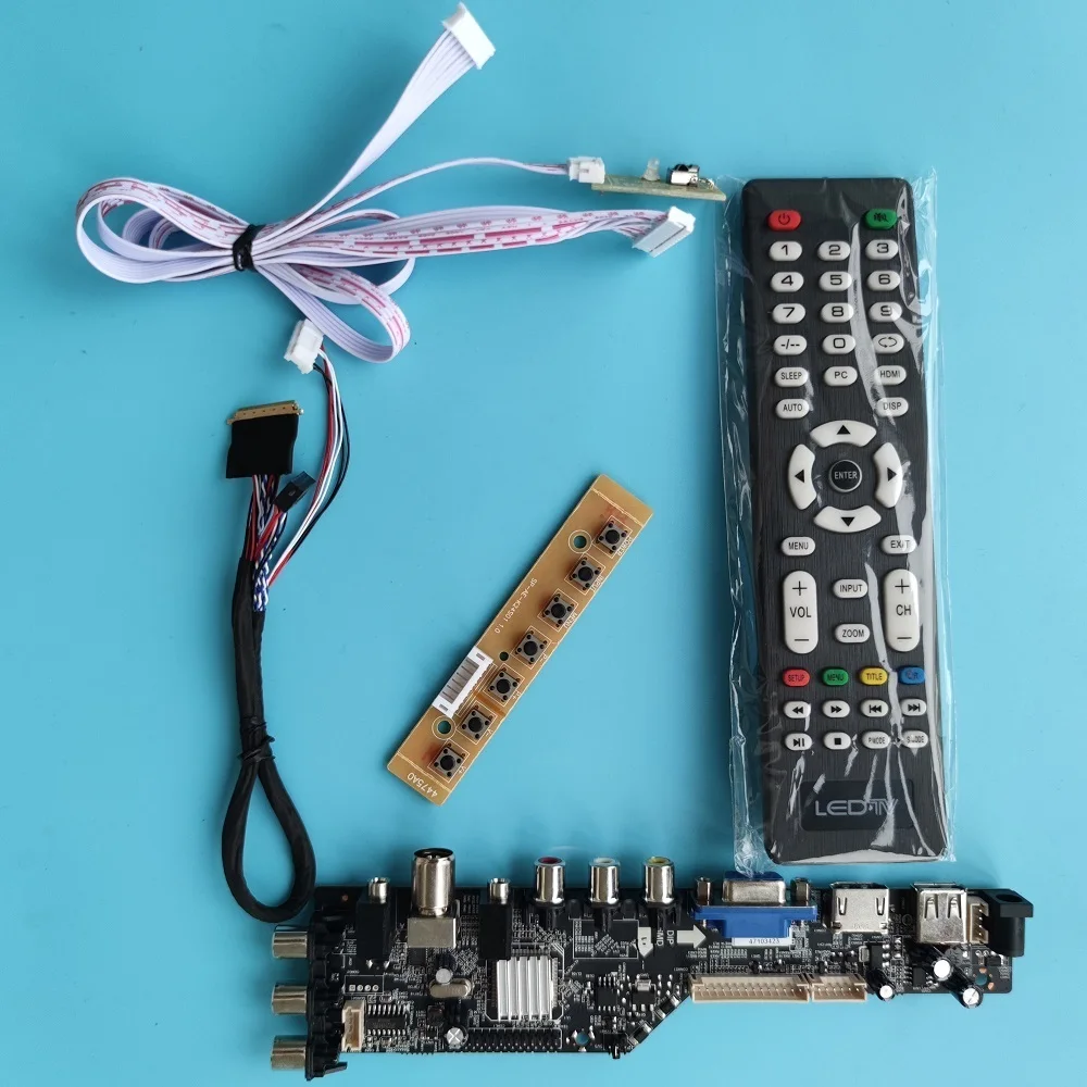 

For LTN156AT15-C01 1366x768 driver LED USB HDMI-compatible panel monitor digital VGA AV TV remote DVB-T DVB-T2 controller board