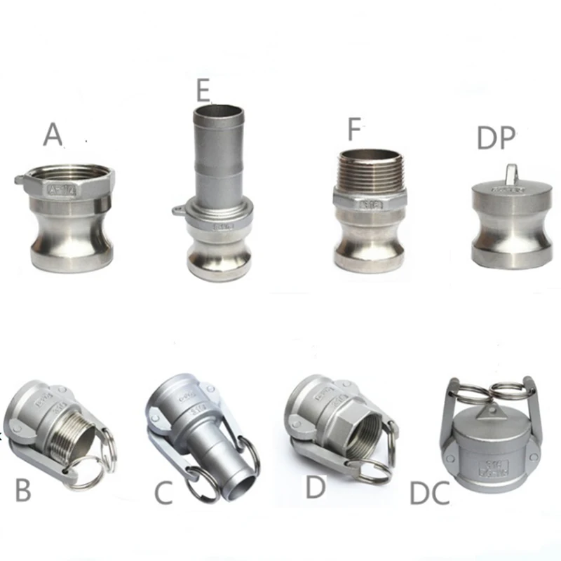 

NPT Hose Pumps Fittings Homebrew Camlock Couplings Stainless Steel MPT FPT Barb Adapte Type A B C D E F DC DP