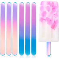 diy acrylic cakesicle sticks gradient ice cream stick durable freezer popsicle sticks soft ice mould
