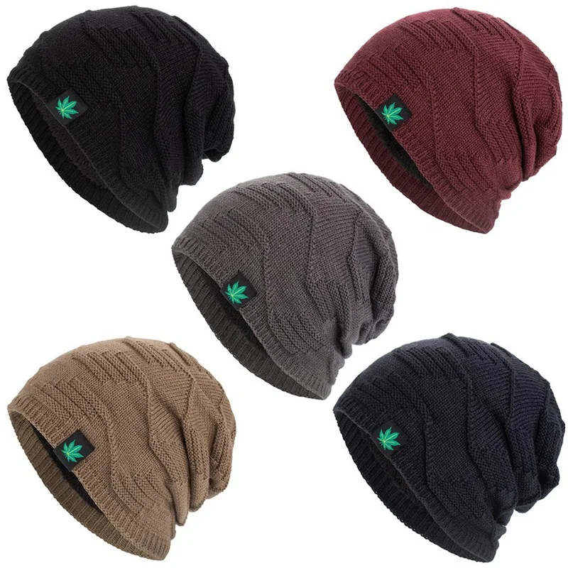 Шапка-бини для мужчин и женщин шерстяная шапка в стиле хип-хоп панк зимняя