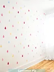 Набор из 24 шт многоцветных настенных наклеек в форме капли дождя, декор для детской комнаты или детской комнаты, настенные наклейки с каплями дождя
