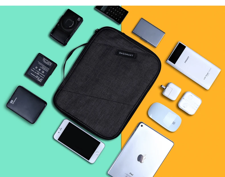 BAGSMART аксессуары для путешествий Сумки Дата кабель цифровая отделка сумка зарядное устройство провод сумка Mp3 наушники Usb флэш-накопитель сумка