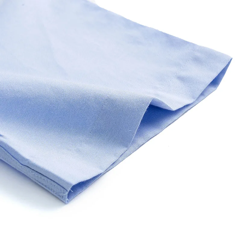 Мужская хлопковая рубашка повседневная однотонная приталенная с коротким