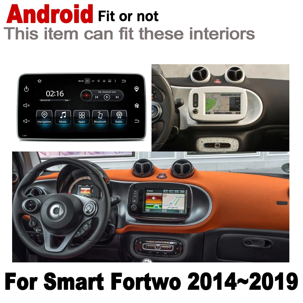 Android 7 0 up ips Автомобильный плеер для Benz Smart Fortwo A53 C453 2014 ~ 2019 NTG оригинальный стиль
