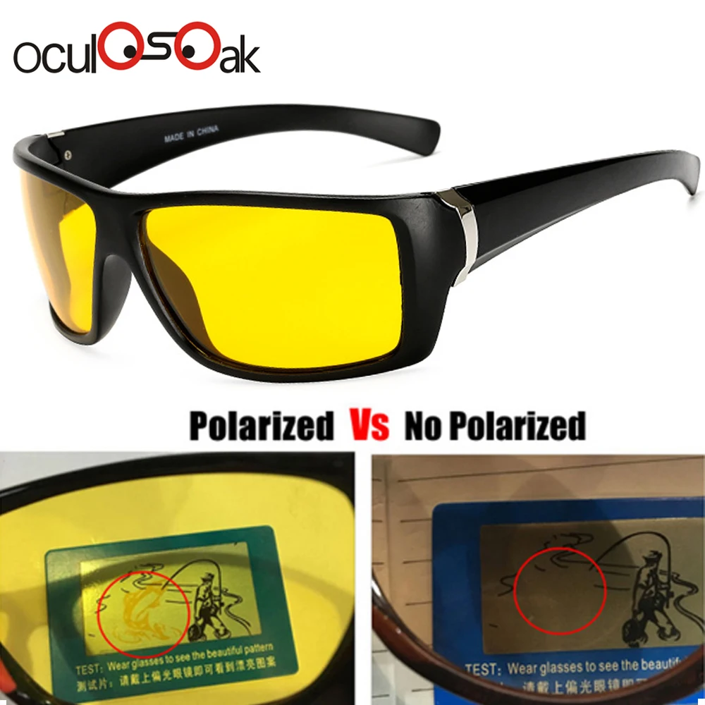 Очки ночного видения для фар поляризационные солнцезащитные очки вождения с