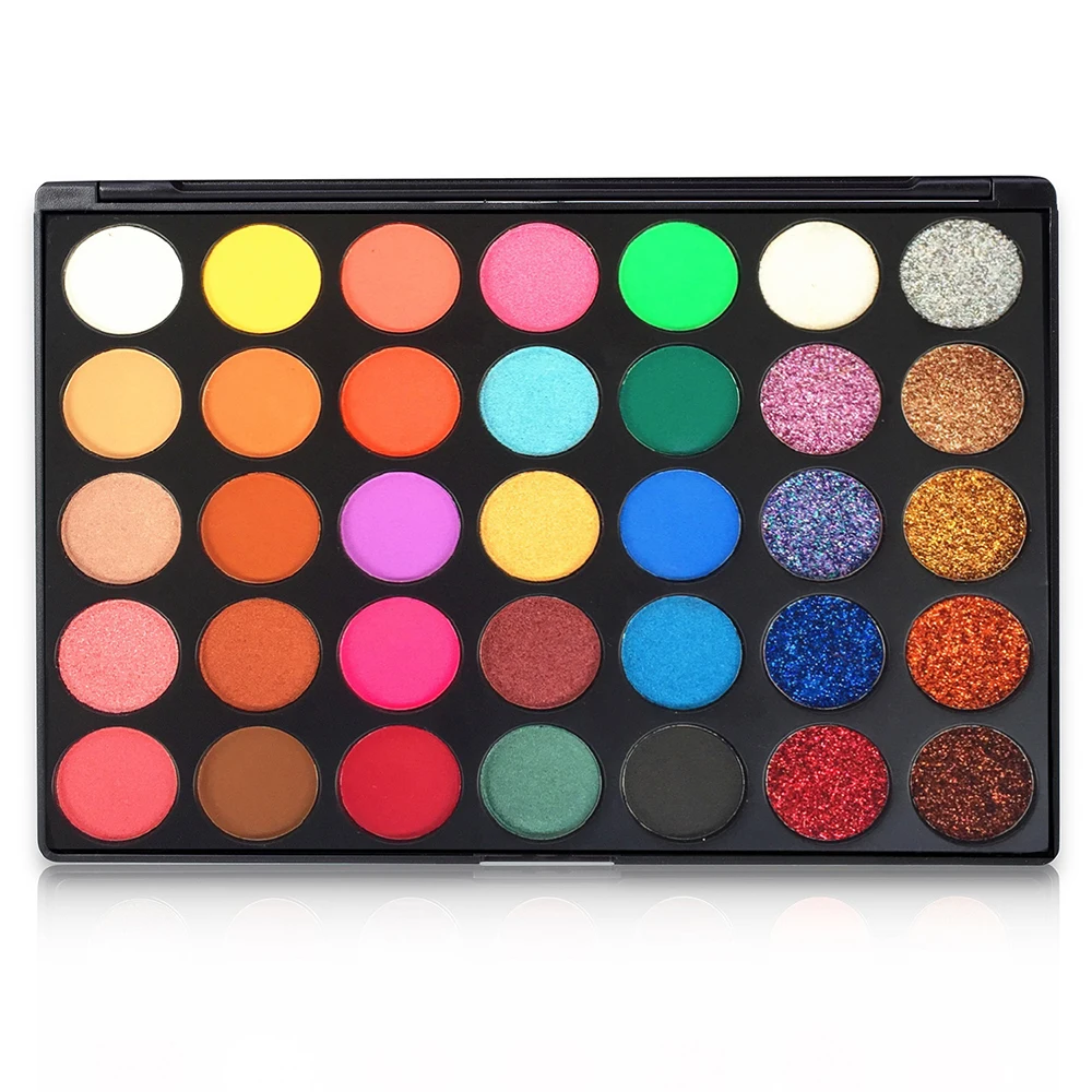 3 Pieces Matte Shimmer Glitter Eyeshadow Makeup Palette OEM Custom Printed Your Logo Cosmetic Set |