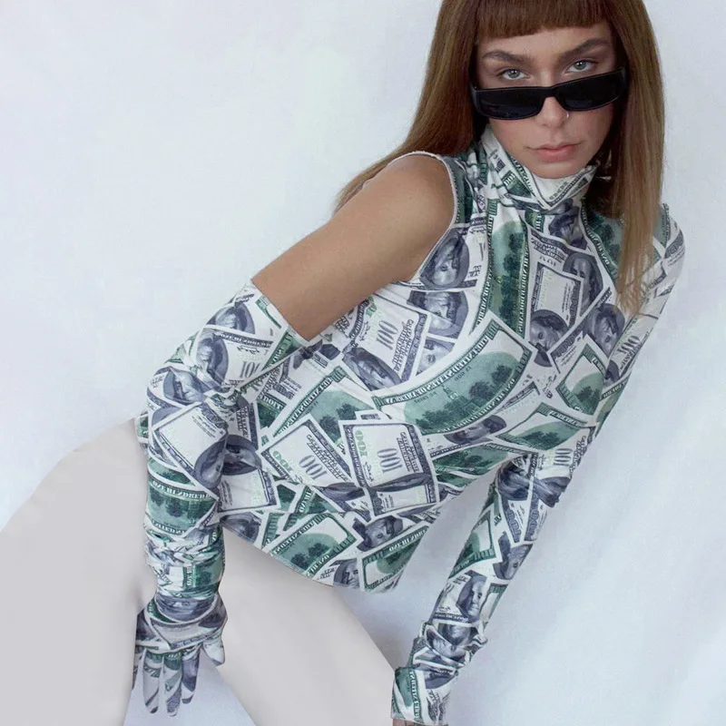 BKLD сексуальное платье на одно плечо с высоким плотно облегающим шею воротником