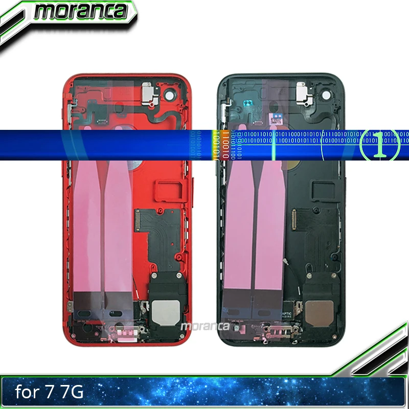 I7 полный корпус для IPhone 7 7G Plus 7Plus задняя средняя рамка Корпус в сборе крышка