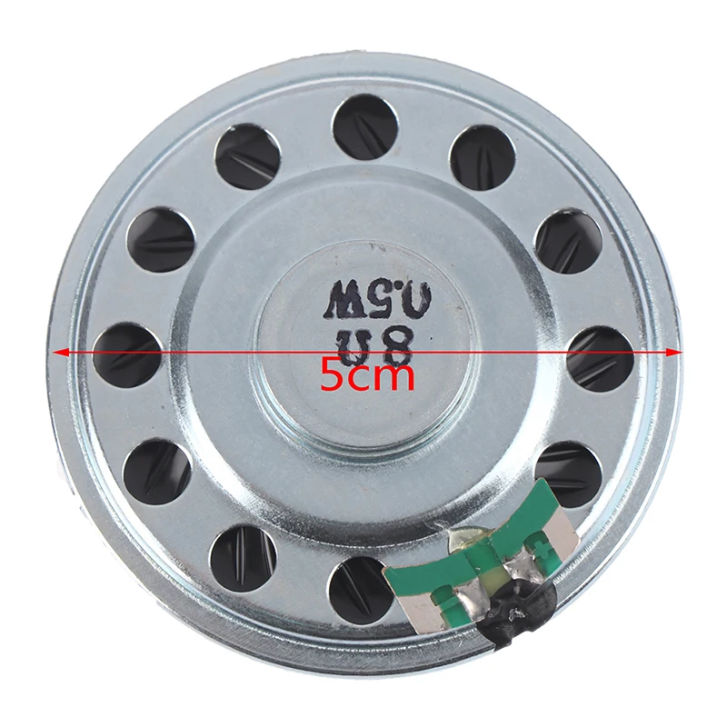 

2PCS Ultra-thin Mini Loudspeaker 50mm 8 Ohms 0.5 Watt Speaker Hand Tool Parts Home DIY HUXUAN