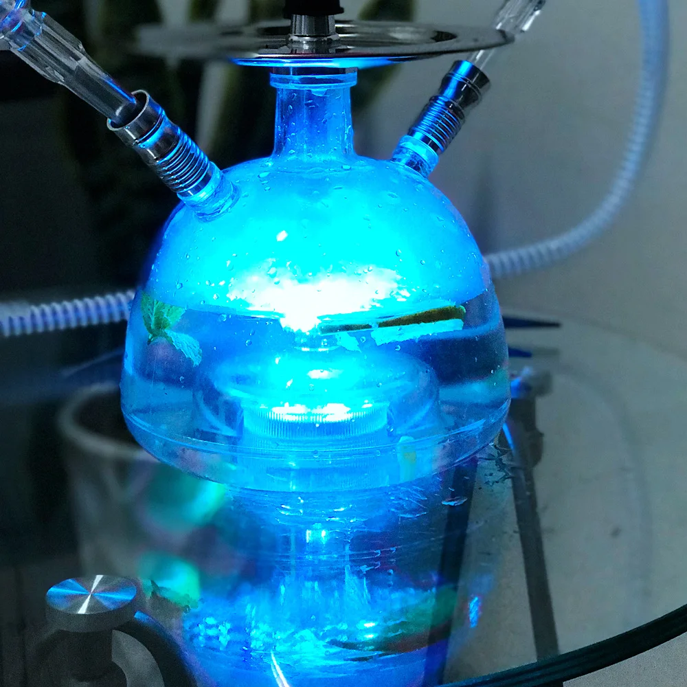 DEJAYA светодиодный светильник акриловая трубка для кальяна наргиле с Чичи