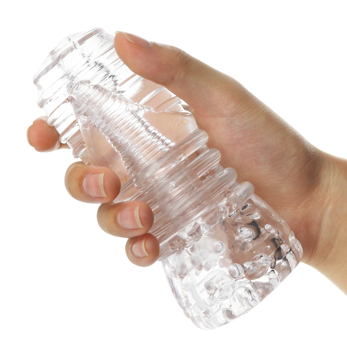 Мужской мастурбатор чашка мягкая киска оральная секс машина игрушка прозрачная