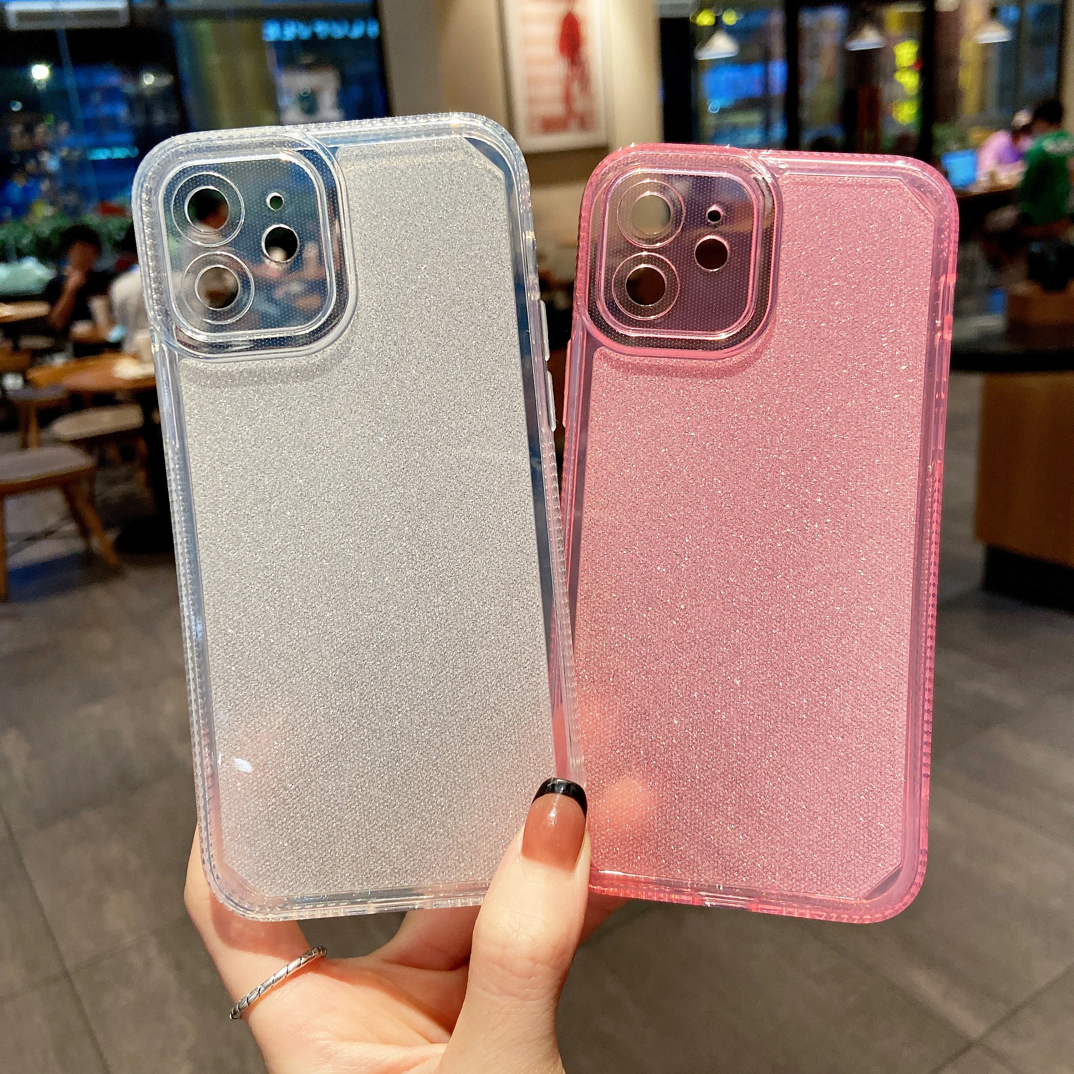 

JWMOVE Angel Eye 13pro mobile phone case is suitable for iPhone12 transparent xr/11 integrated flash drill jelly case