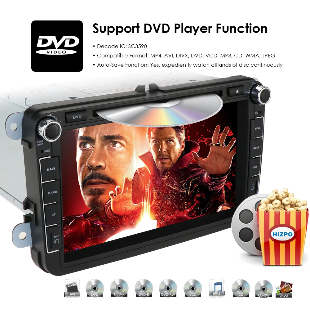 4G + 64G Android 10 8/Octa Core 2DIN автомобильный DVD плеер для Seat Altea Leon Фольксваген Толедо Passat POLO