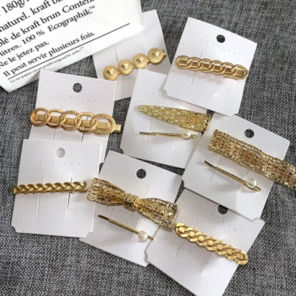 

New Style Metal Wind Hairpin Chain Shape Hair Clip Handmade Fairy Fashion Styling Tool Hair Accessories For Girls