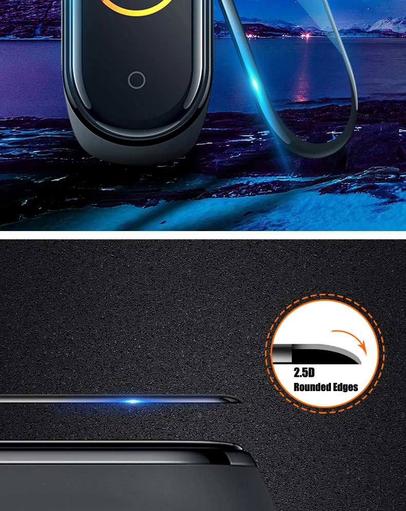 Защитная пленка для Xiaomi Mi Band 4 NFC Smart protector Mi Band 4 glass(не закаленное стекло) Взрывозащищенная/Защита от царапин