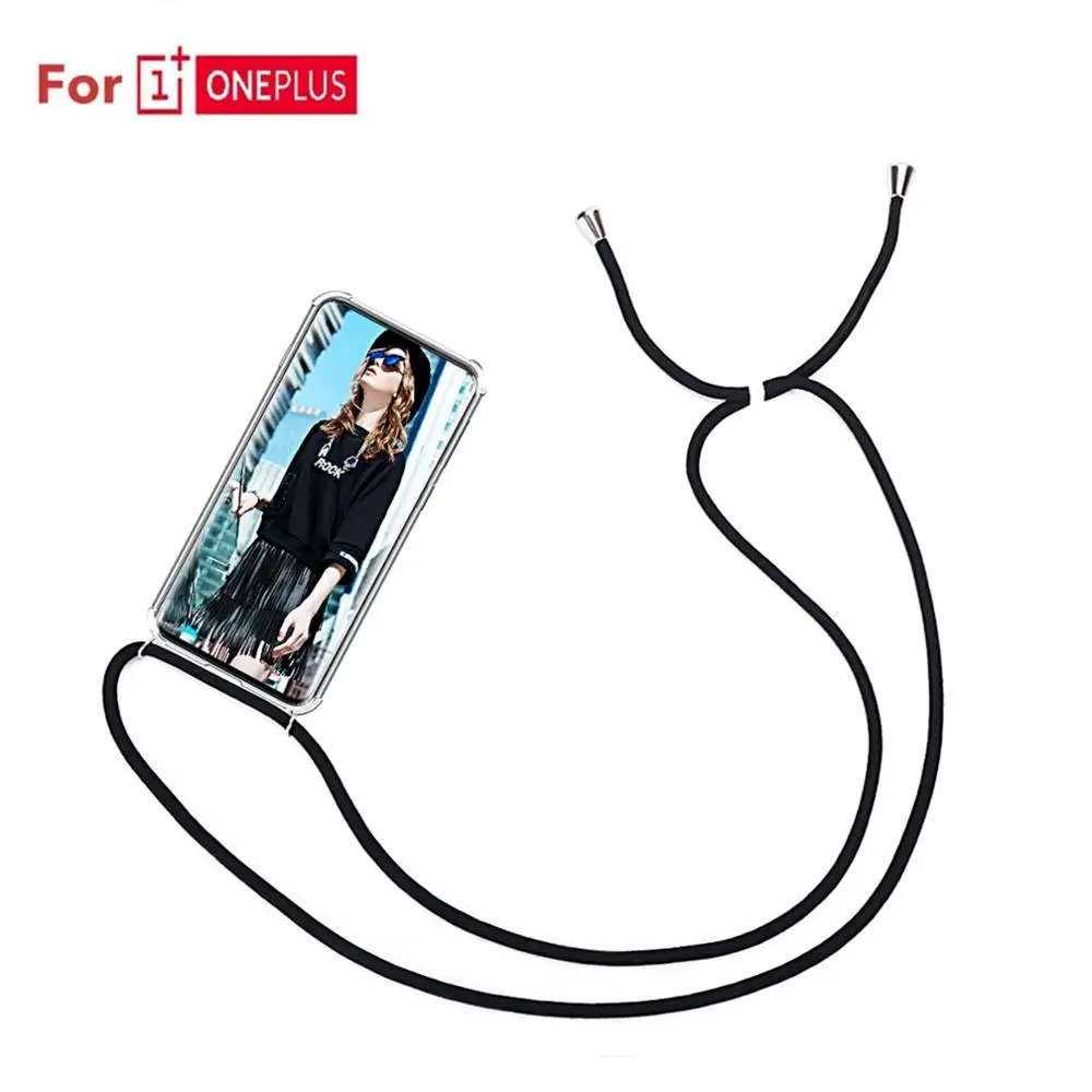 Ремешок шнур цепочка для One Plus 7T 8 Pro Funda ожерелье шнурок переноски 6 6T 7 чехол