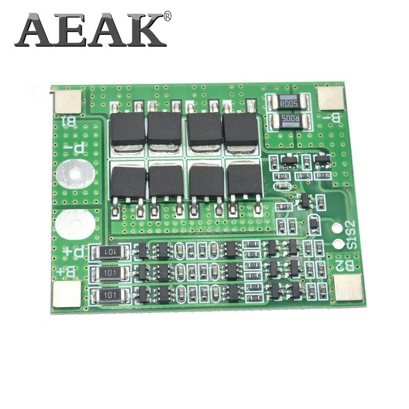 Защитная плата AEAK 3S 25A Li-Ion 18650 BMS PCM bms pcm с балансировкой для литий-ионного
