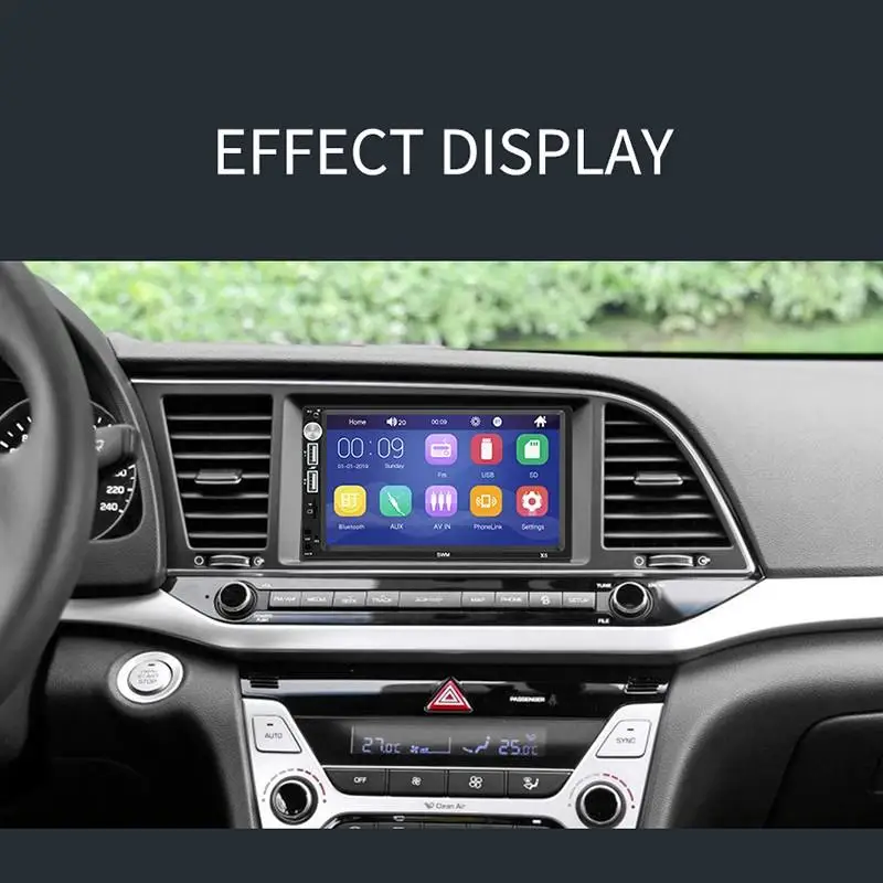 X5 Автомагнитола 2 Din Bluetooth Авторадио " HD сенсорный экран обратное изображение 2din стерео Авто MP5 плеер AUX USB FM камера 7018B