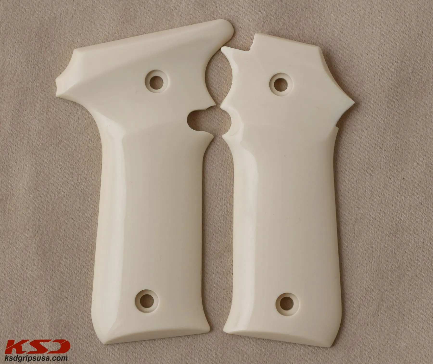 

KSDGrips Brand for LLama 7,65 Compatible Ivory Acrylic Grip for Replacement