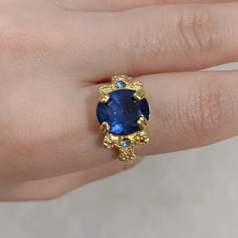 Овальные каменные кольца для женщин полое кольцо с большим камнем Роскошные ювелирные изделия Подвески