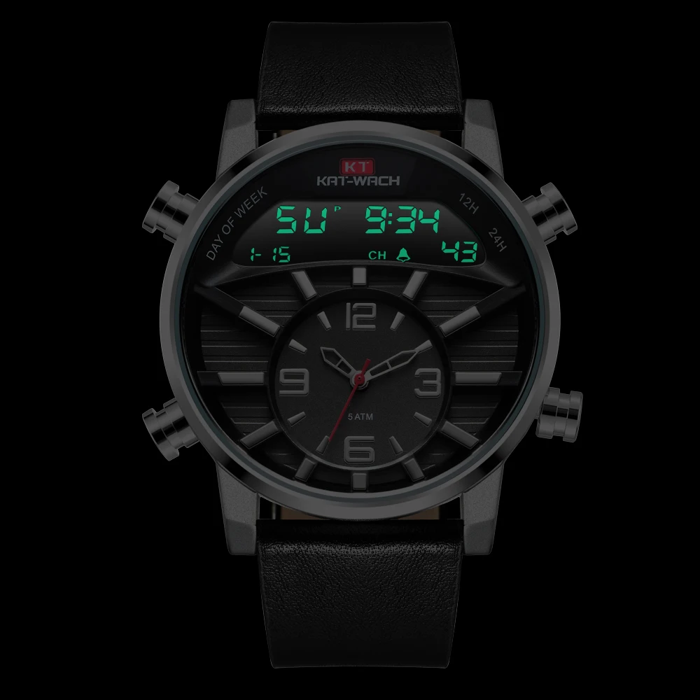 KAT WACH горячая модель продажи электронные часы мужские модные водонепроницаемые