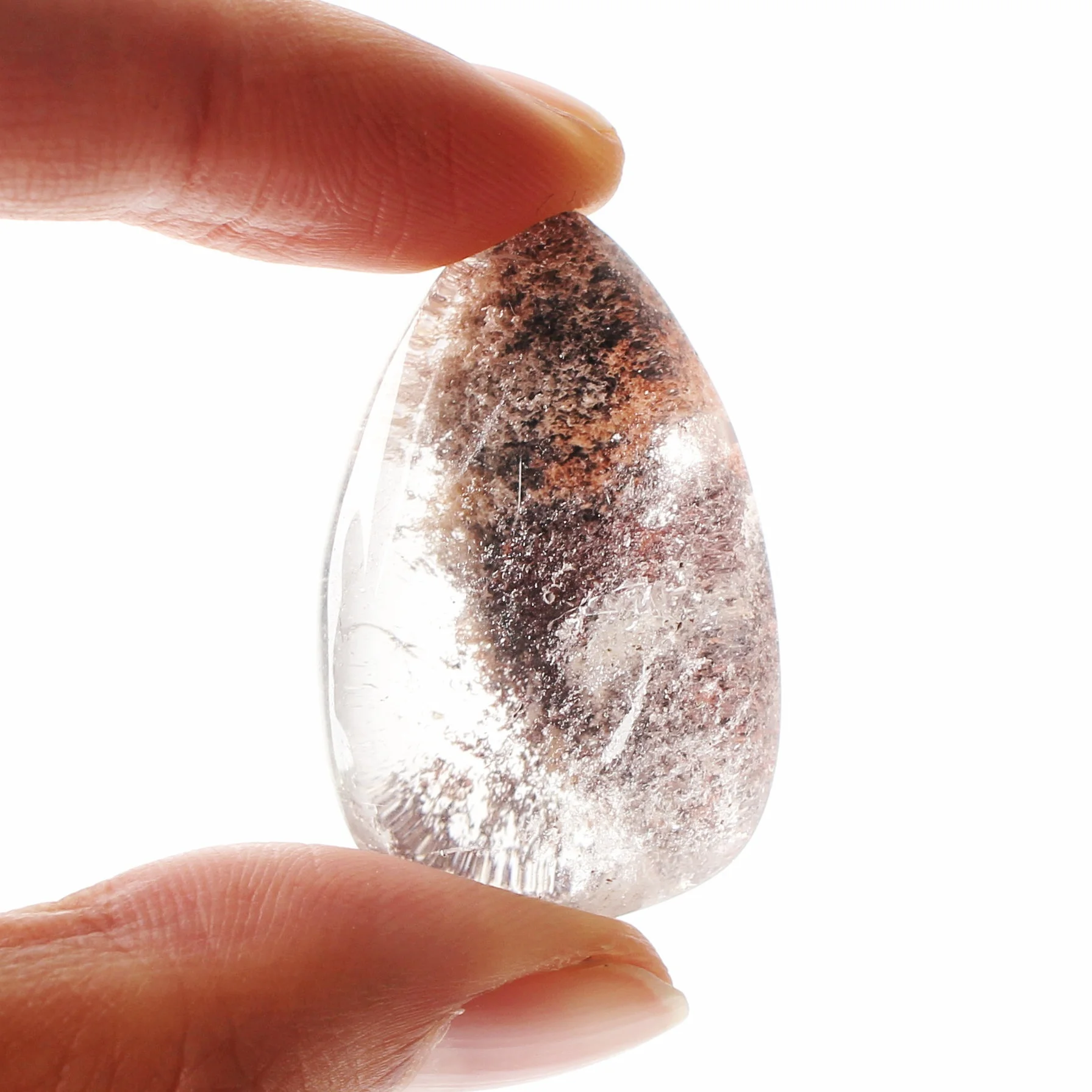 1 шт. натуральный кристалл Rosequartz аметист цитрин призрака фантомный кулон в форме