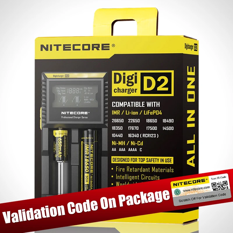 Nitecore D4 D2 Новый I4 I2 Digi зарядное устройство lcd интеллектуальная схема глобальная