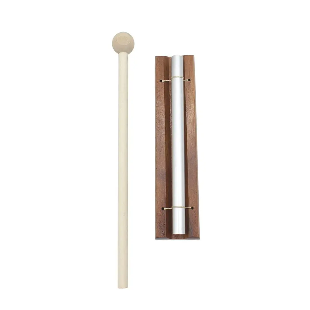 

Percussion One-tone Wind Chime Solid Polished Aluminum Tubes Wooden Mallet Musically Tuned Chime Instrument Music Generator