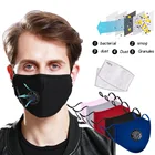 Пылезащитная маска для рта унисекс, респиратор, моющиеся многоразовые маски, хлопковая маска для лица для женщин с 2 фильтрами