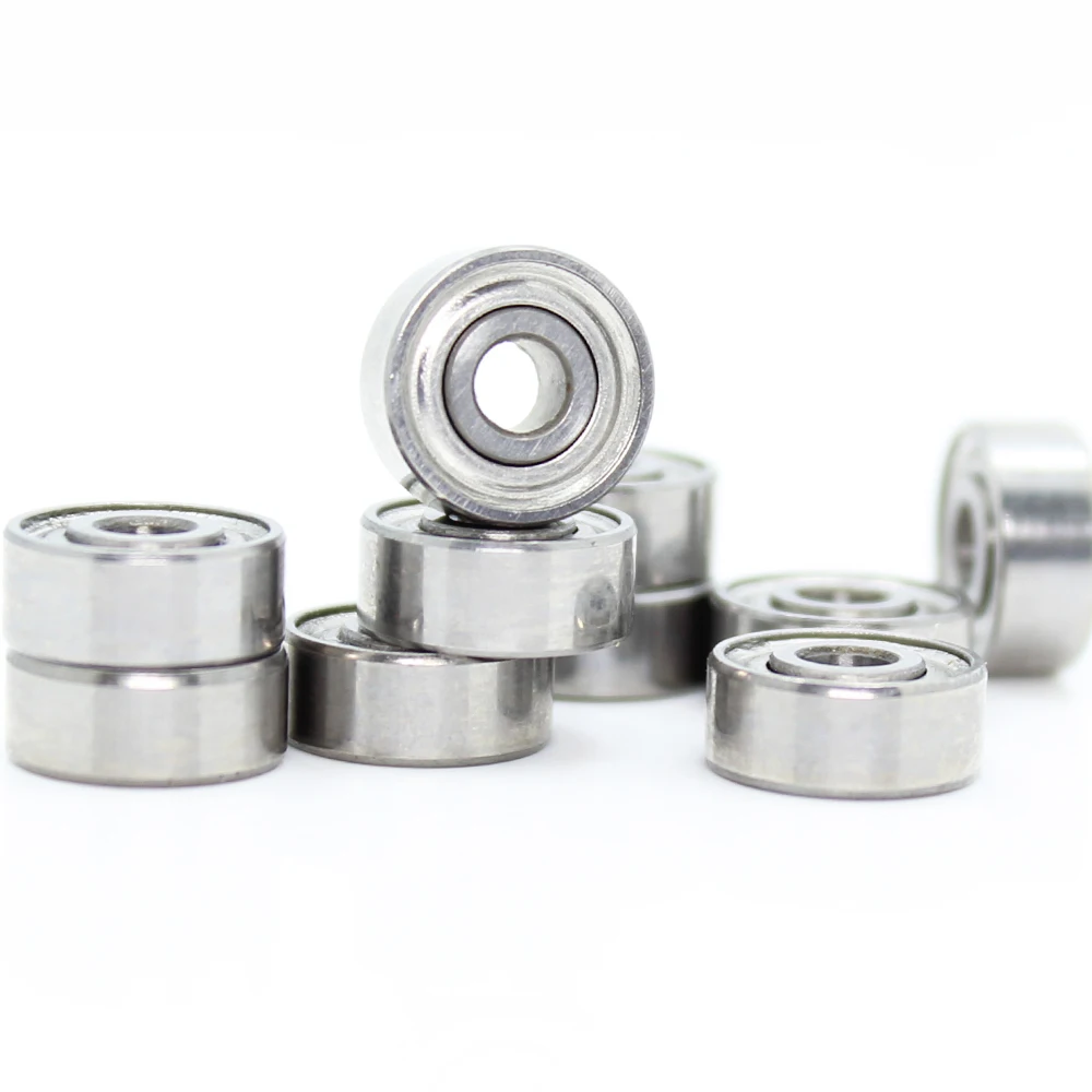 R2ZZ подшипниковый ABEC 1 (10 шт.) 1/8 &quotx3/8&quot x5/32 &quotдюйм миниатюрный R2 zz Шариковые