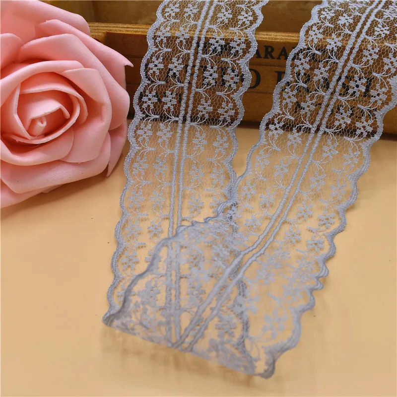 10 ярдов/партия кружевная лента 45 мм|lace trim fabric|trim fabricwhite lace |
