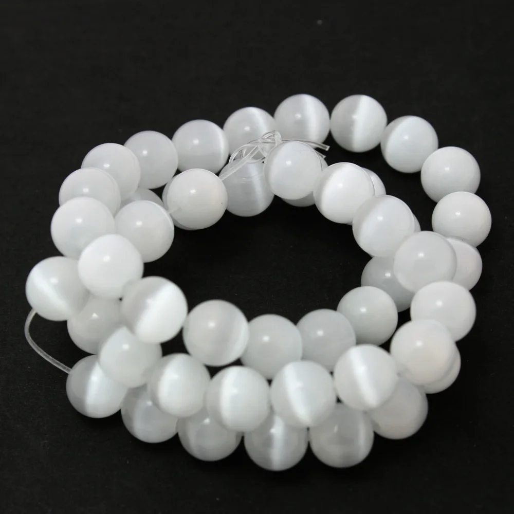 Хит! 8 мм 50 шт./лот кошачий глаз Опал Свободный стеклянный граненый круглый бисер